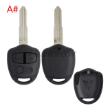 For Mitsubish 3 button remote key blank with Left/right Blade without logo