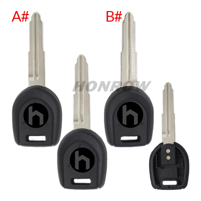 For Mitsubishi transponder Key shell with left and blade