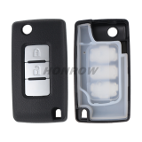 For Mitsubishi 2 button flip remote key blank with right key blade