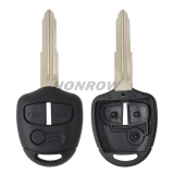 For Mitsubish 3 button remote key blank with Left/right Blade without logo