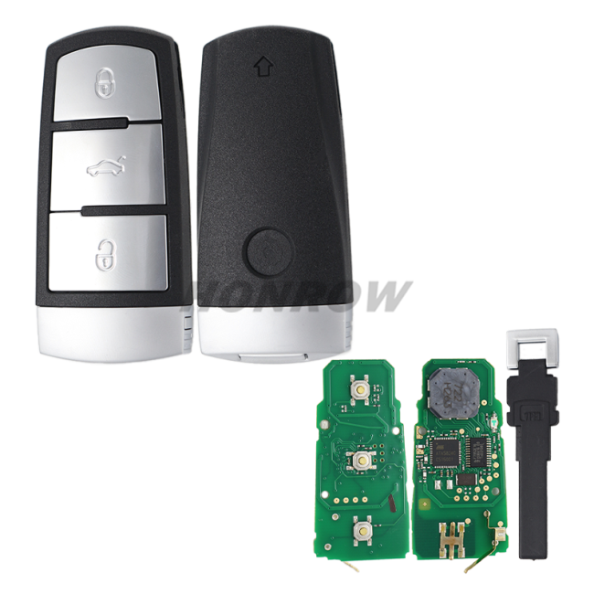 For VW Magotan keyless 3 button remote key with ID46 chip 433Mhz  after 2010 year 3C0959752BG