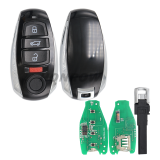 For VW Touareg 3+1 button  keyless go smart key remote key with ID46 PCF7945AC Hitag（VGA） 315MHZ