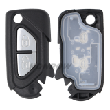 For high quality Citroen 2 button Remote Flip Car Key Shell with HU83 407 blade