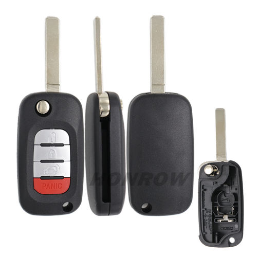 For Benz smart 3+1 button remote key blank without logo