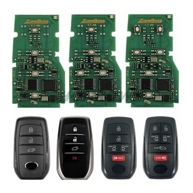 EoneBoss ET Remote Car Smart Key Universal For Toyota Lexus Support 4D 8A 4A Chip ET-08