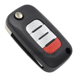For Benz smart 3+1 button remote key blank without logo