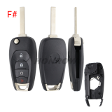 For Chevrolet 2/3/3+1/4 buttons flip remote key blank