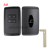 For Renault Megane4 4 button remote key blank