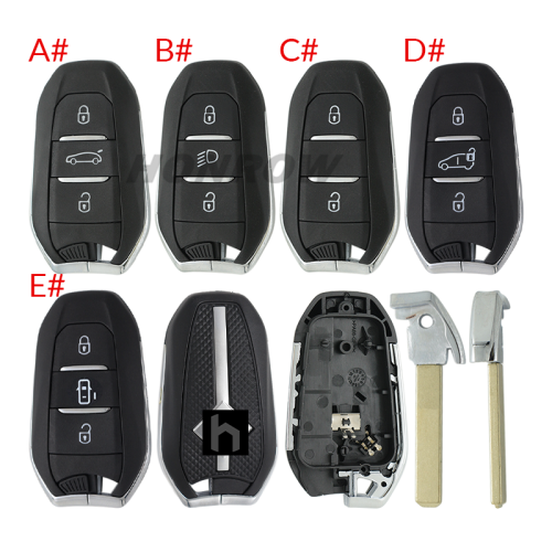 For Citroen 3 button remote key blank with VA2 blade ,new back case   Please choose the button.
