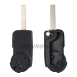 For high quality Citroen 2 button Remote Flip Car Key Shell with HU83 407 blade