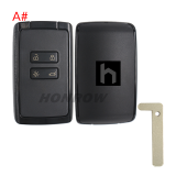 For Renault Megane4 4 button remote key blank