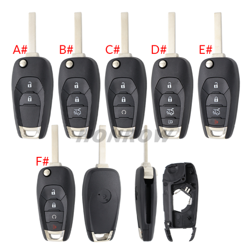 For Chevrolet 2/3/3+1/4 buttons flip remote key blank