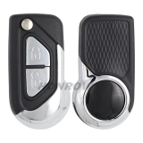 For high quality Citroen 2 button Remote Flip Car Key Shell with HU83 407 blade