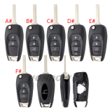 For Chevrolet 2/3/3+1/4 buttons flip remote key blank