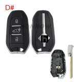For Citroen 3 button remote key blank with HU83 blade  new back case  Please choose the button.