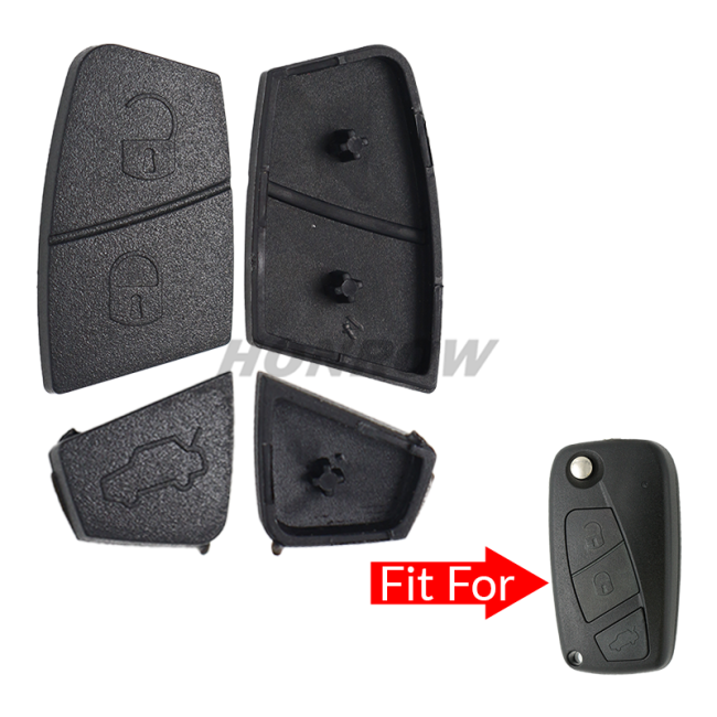 For Fiat 3 button remote key pad for Fi-SH-14A (Black Color)