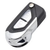 For high quality Citroen 2 button Remote Flip Car Key Shell with HU83 407 blade