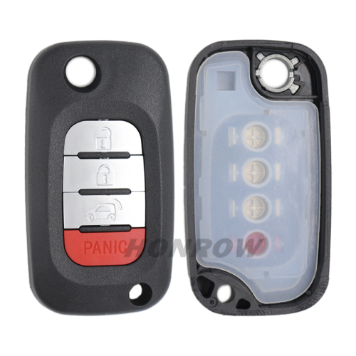 For Benz smart 3+1 button remote key blank without logo