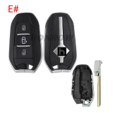 For Peugeot 3 button remote key blank with HU83 blade,new back case  Please choose the button.