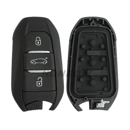 For Peugeot 3 button remote key blank with HU83 blade,new back case  Please choose the button.