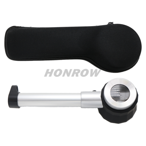 Handheld 45X Folding Linen Tester Metal Magnifiers Magnifying Glass with Light Calibration