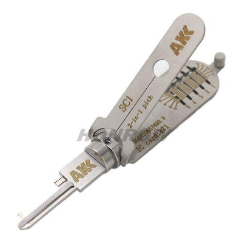Original AKK Tools SC1 2 in 1 Decoder And Lock Picks Tool