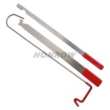 Car Vehicle Door Lost Lock Out Thin Bar Wedge Emergency Open Unlock Key Tools Kit + Black Air Pump Universal Car Styling Parts