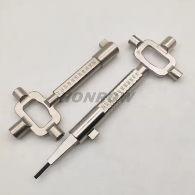 Sliver Locksmith Tool Multi Purpose Lock Cylinder Gauge Cam Turner Spindle Turner Removal Cylinder Locksmith Tool Accessories