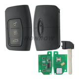 For Ford 3 button keyless go remote key with 433mhz  ASK ID46 PCF7952 4D63 Chip FCCID:3M5T-15K601-DC