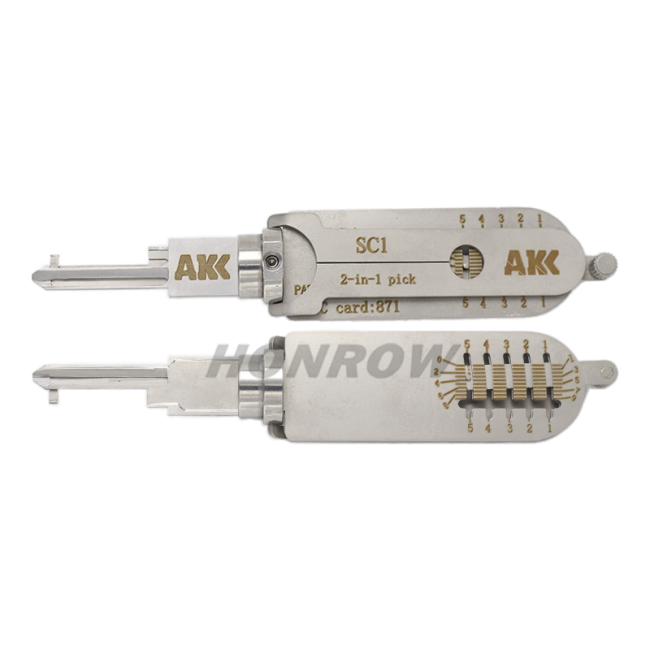 Original AKK Tools SC1 2 in 1 Decoder And Lock Picks Tool