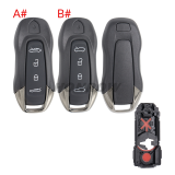 For new Porsche 4/4+1 button smart remote key shell for Panamera Macan Ev Spyder Carrera 911 970 981 991 Cayman Cayenne Taycan
