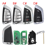 For Original BMW G-Series  Smart Remote Key BDC2 BDC3 ​FCC ID N5F-ID21A Triple Key IC: 3248A-ID21A 434MHZ  ID49 NCF795xV Chip ​ Original PCB+After market key shell