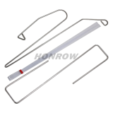 Car Vehicle Door Lost Lock Out Thin Bar Wedge Emergency Open Unlock Key Tools Kit + Black Air Pump Universal Car Styling Parts