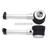 Handheld 45X Folding Linen Tester Metal Magnifiers Magnifying Glass with Light Calibration