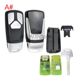 XHORSE MLB speciaI PCBA 3 button Smart key XSMA4YEN,support MLB XSMA4YEN models for AU,VW,bentley,porsche,lambor ghini PN XSMA4Y