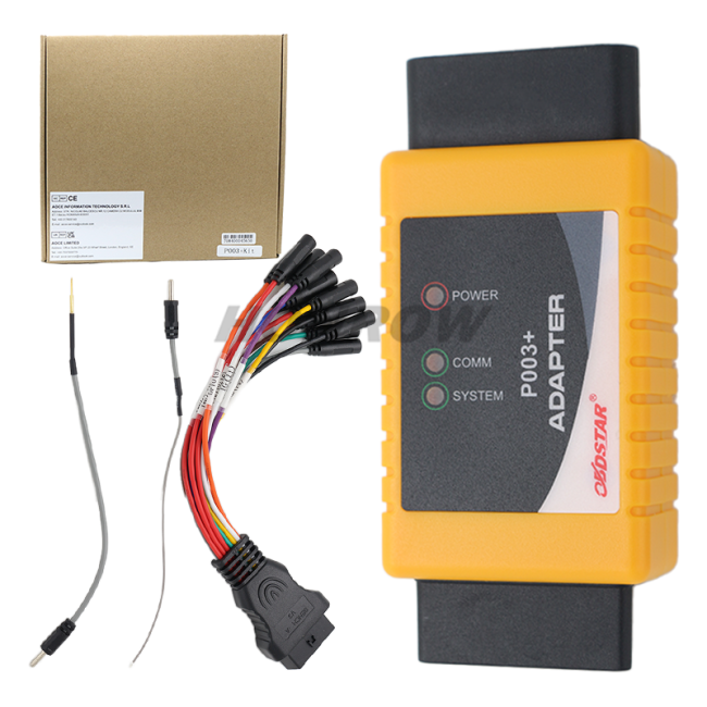 OBDSTAR P003+ Kit Working with OBDSTAR DC706 Series Tablets for ECU EEPROM / Flash Data / IMMO Data  Package Includes: 1pc x OBDSTAR P003+ adapter 1pc x ECU BENCH jumper