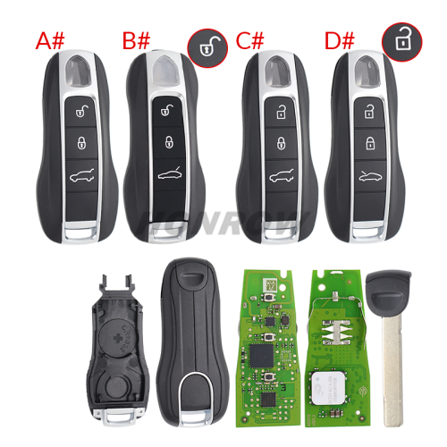 XHORSE MLB speciaI PCBA 3 button Smart keyXSMPSYEN,support MLBfor AU,VW,bentley,porsche,lambor ghini