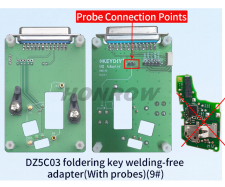 9# KEYDIY DZ5C03 foldering key welding-free adapter(With probes
