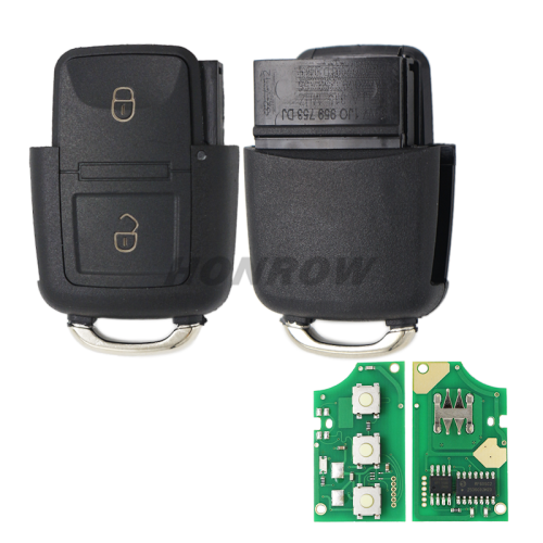 For VW 2 button remote key with 433mhz 7M3959753