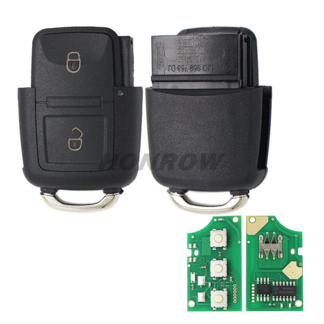 For VW 2 button remote key with 433mhz 7M3959753