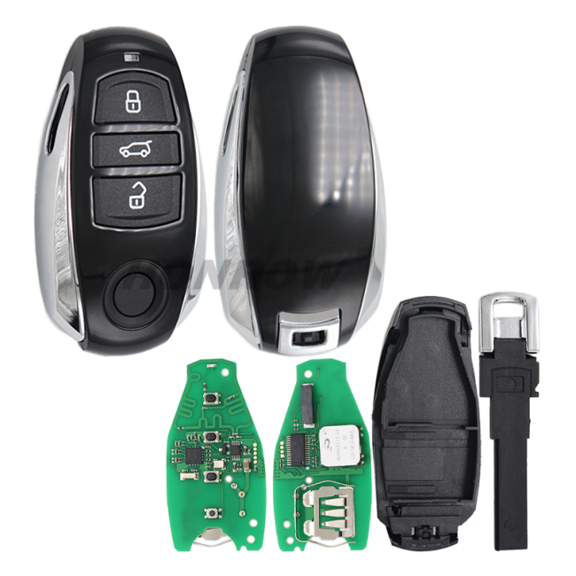 For VW Touareg 3 button  keyless go smart key remote key with PCF7945AC CHIP and 433MHZ PN:7P6959754AE
