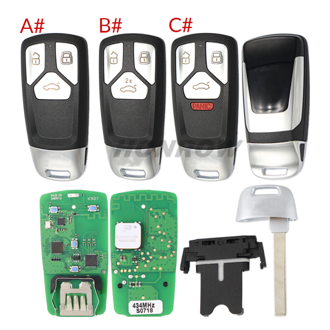 KEYDIY KD MLB26 Non-OEM solution  3 button remote key with 434mhz support KD-MP /Xhorse VVDI MLB Tool