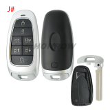 For Hyundai 3/4/5/7 button Smart Remote Key Shell