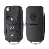 For VW MQB keyless 3B flip remote key with ID48 chip-434mhz ASK model FCCID: 5K0837202BR
