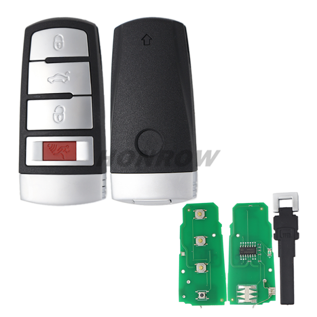 For VW 3+1 button remote key with ID48 chip-315mhz
