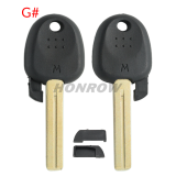 For Hyundai transponder key blank