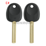 For Hyundai transponder key blank (Can put TPX chip inside) (No Logo)
