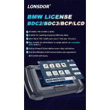 LONSDORR BMW LICENSE BDC2/BDC3/BCP/LCD 1.Includes 160 credits (~$23). 2.Credits for reading/copying OEM key data. 3.Earn back 10% credits per use (1 free per 10 uses). 4.Buy credits via distributor or swap points on LonsdorAPP (100:1) 5.Active Annual Subscription users skip activation. 6.Prior $30 BMw BDC2/3/BCP license holders auto-upgraded to BDC2/3/BCP/LCD license.