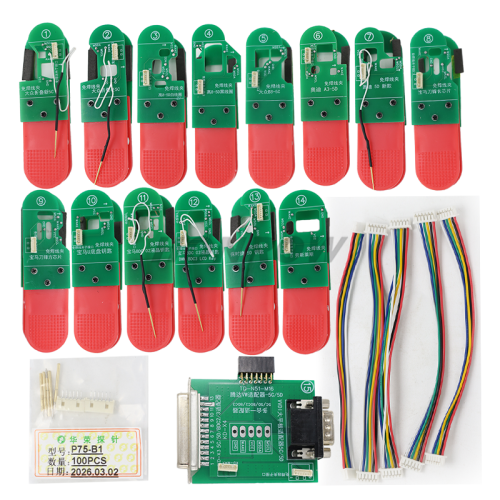 Universal 14PCS/SET  BDC3 VAG 5C/ 5D 8 in 1 Clip Adapters For reading original key data to add a spare key.