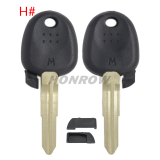 For Hyundai transponder key blank